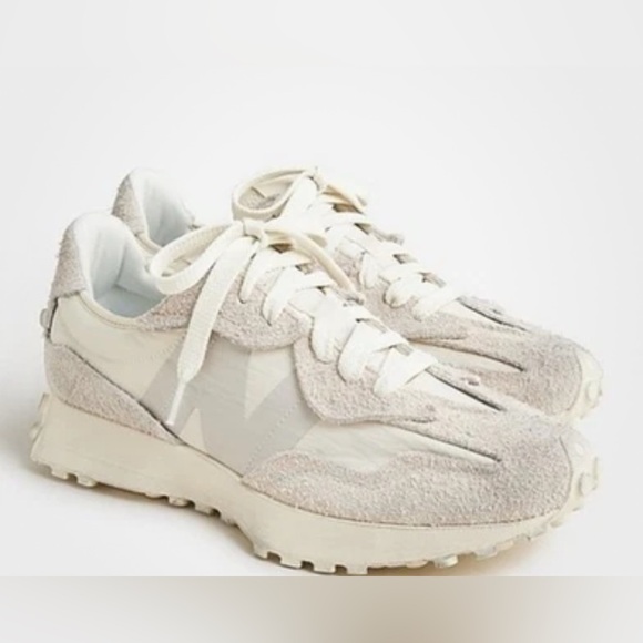 NEW BALANCE 327 Suede and Printed Crinkled-Shell Sneakers Size 7.5 Men's 9 Women - Picture 4 of 7